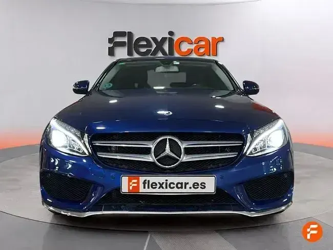 Usado Mercedes C200 136 CV (100 kW) 2018 Azul Berlina