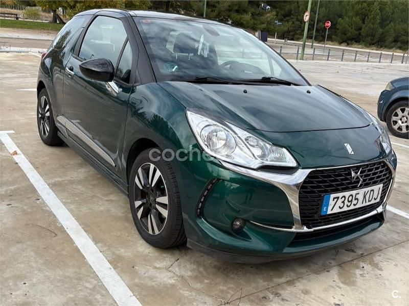 Usado DS Automobiles DS3 110 CV (80 kW) 2017 Verde Berlina