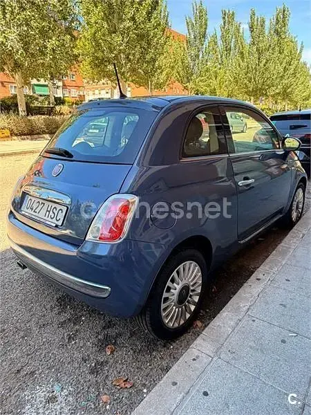 Usado Fiat 500 Lounge 69 CV (50 kW) 2013 Azul Berlina