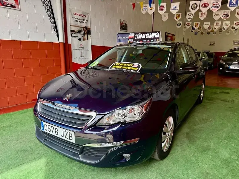 Usado Peugeot 308 Access 110 CV (80 kW) 2017 Azul Berlina