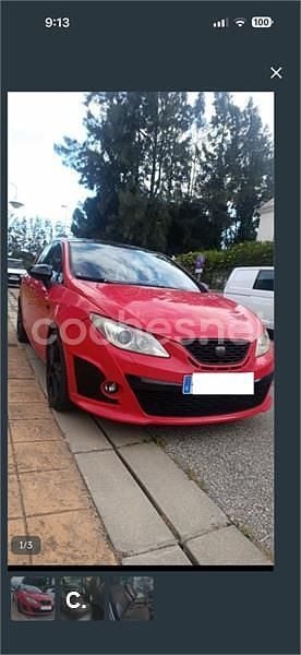 Usado Seat Ibiza Sport 85 CV (62 kW) 2008 Rojo Berlina