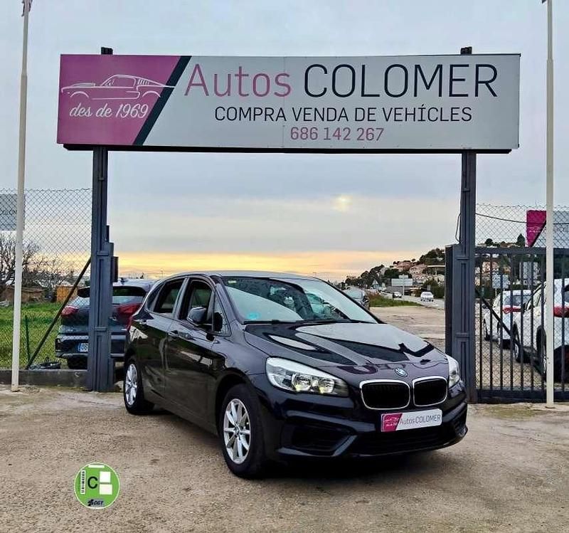 Negro Usado 2015 BMW 218 Active Tourer Advantage Monovolumen | 9900 € (Caro) - Imagen 1/4