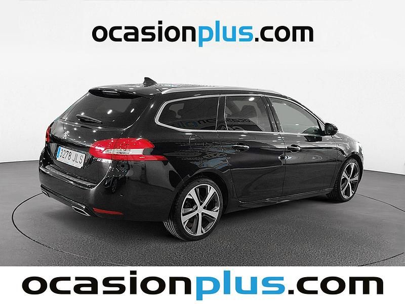 Usado Peugeot 308 GT-line 150 CV (110 kW) 2016 Negro Familiar