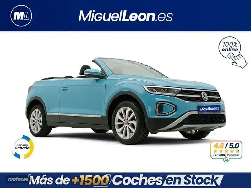 Usado VW T-Roc Style 110 CV (80 kW) 2022 Azul SUV