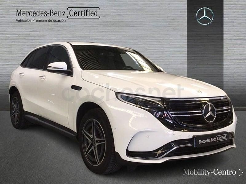 Usado Mercedes EQC400 AMG line 300 kW (408 CV) 2021 Blanco polar SUV