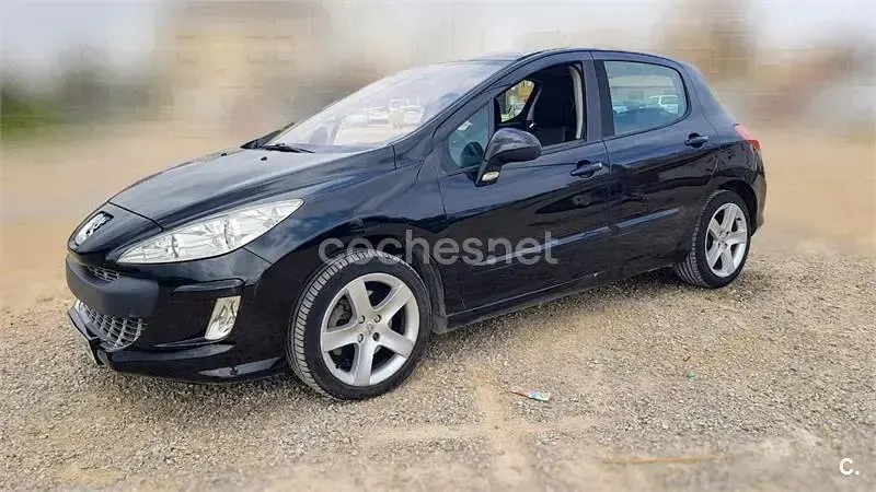 Usado Peugeot 308 Premium 136 CV (100 kW) 2007 Negro Utilitario