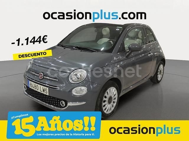 Gris / plata Usado 2022 Fiat 500C Dolcevita Descapotable | 12.590 € (Un poco caro) - Imagen 1/4