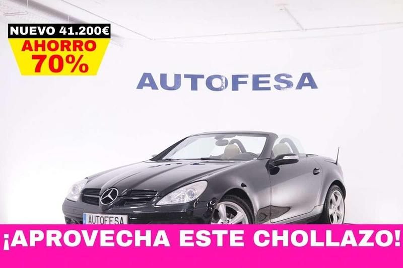 Negro Usado 2008 Mercedes SLK200 Descapotable | 12.450 € (Precio justo) - Imagen 1/4