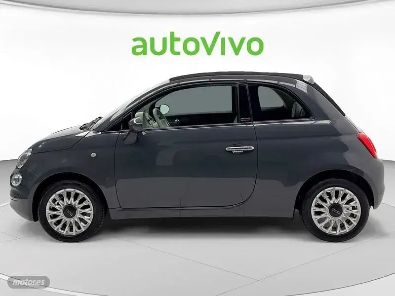 Usado Fiat 500C Lounge 69 CV (50 kW) 2019 Gris Descapotable