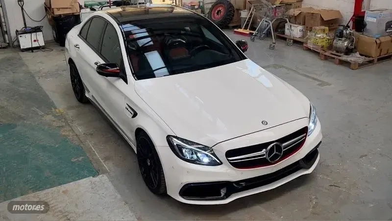 Usado Mercedes C63S AMG AMG 510 CV (375 kW) 2015 Blanco Berlina