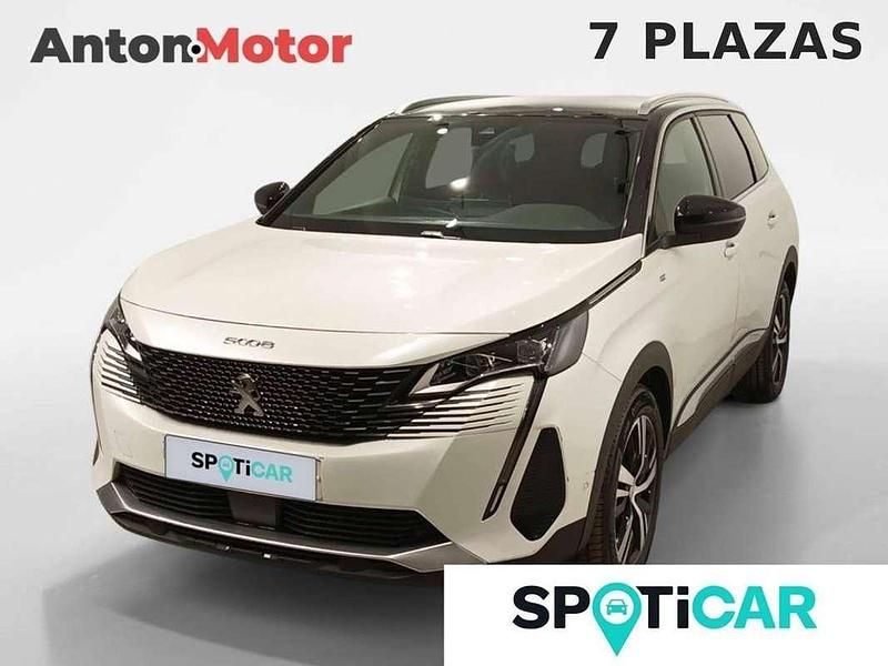 Blanco Usado 2022 Peugeot 5008 GT Monovolumen | 23.750 € (Precio justo) - Imagen 1/4
