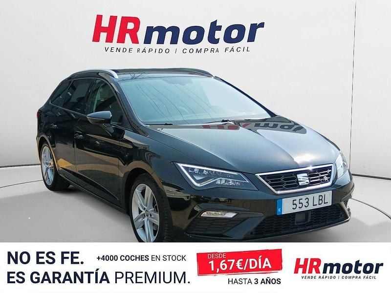 Usado Seat Leon FR 150 CV (110 kW) 2019 Negro Berlina
