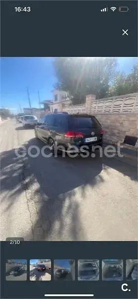 Usado VW Golf VII Sportline 150 CV (110 kW) 2017 Gris / plata Familiar