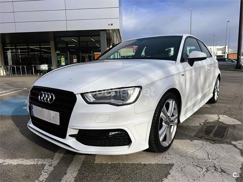 Usado Audi A3 S-Line 110 CV (80 kW) 2017 Blanco Berlina