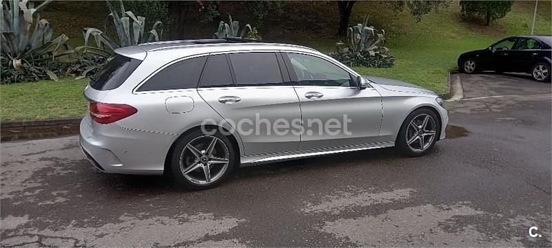 Usado Mercedes C220 170 CV (125 kW) 2018 Gris / plata Familiar