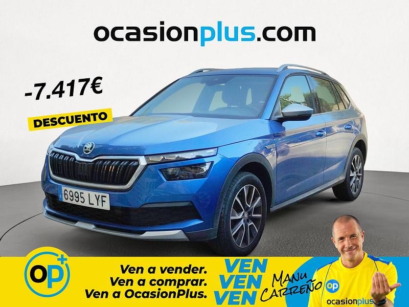Usado Skoda Kamiq 110 CV (80 kW) 2022 Azul SUV