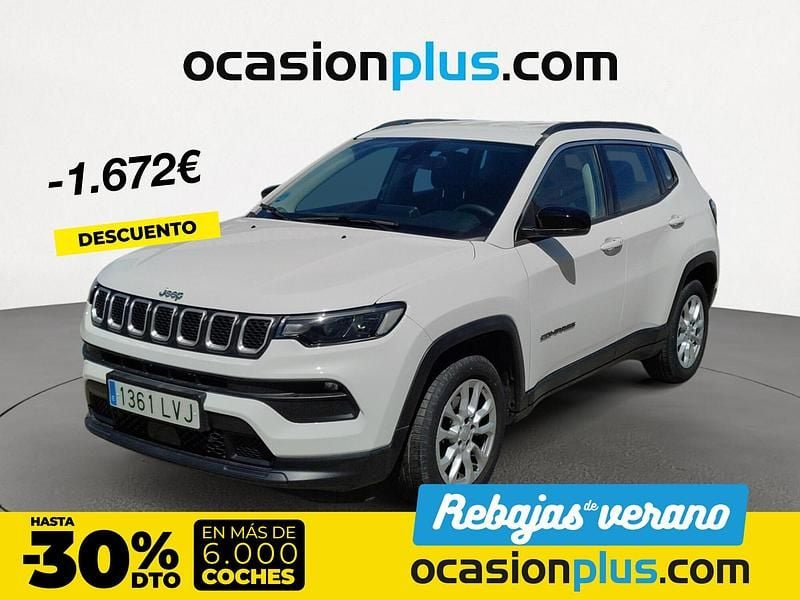 Blanco Usado 2021 Jeep Compass Longitude SUV | 18.400 € (Super precio) - Imagen 1/4