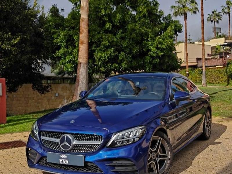 Usado Mercedes C220 170 CV (125 kW) 2018 Azul Coupe