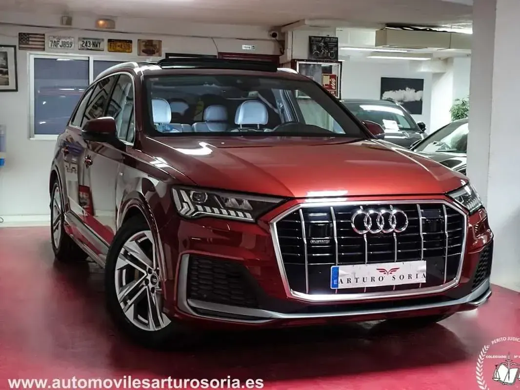 Usado Audi Q7 S-Line 286 CV (210 kW) 2021 Burdeos SUV