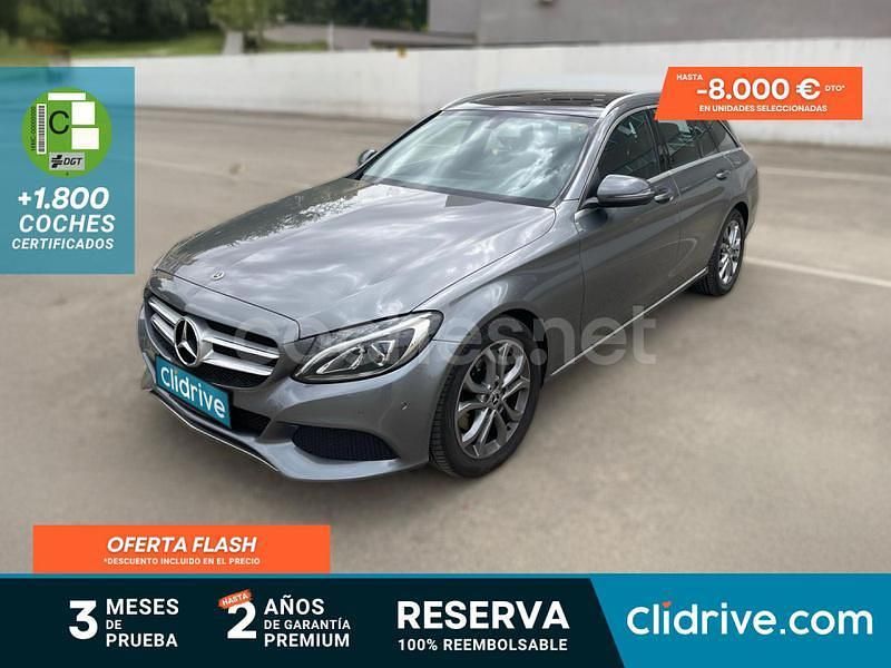 Gris / plata Usado 2017 Mercedes C220 Familiar | 16.790 € (Buen precio) - Imagen 1/3