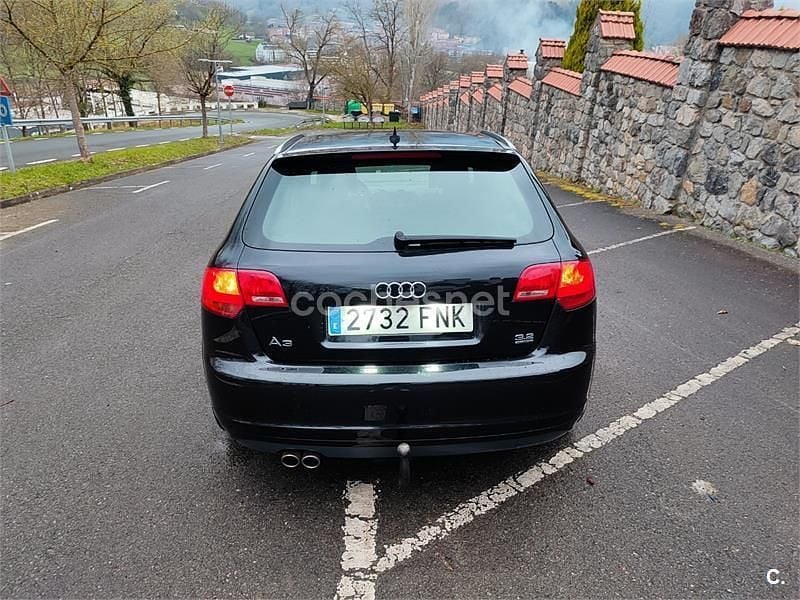 Usado Audi A3 Ambition 250 CV (183 kW) 2007 Negro Utilitario