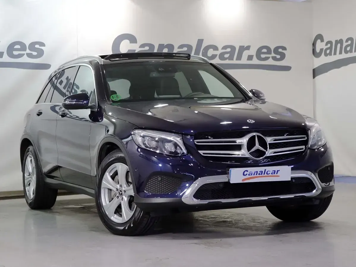 Usado Mercedes GLC220 170 CV (125 kW) 2017 Azul SUV