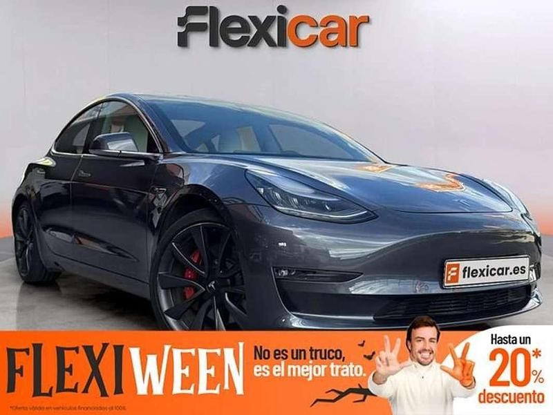 Gris Usado 2019 Tesla Model 3 Performance Berlina | 23.990 € (Buen precio) - Imagen 1/4