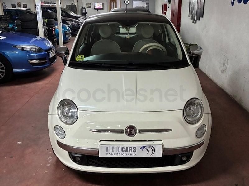 Usado Fiat 500 75 CV (55 kW) 2009 Blanco Descapotable