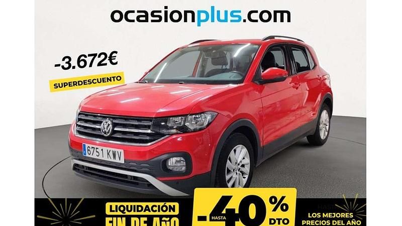 Rojo Usado 2019 VW T-Cross Advance SUV | 14.534 € (Buen precio) - Imagen 1/4