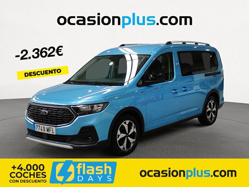 Azul Usado 2023 Ford Tourneo Connect Active Monovolumen | 25.300 € (Precio justo) - Imagen 1/4