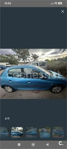 Begagnad Peugeot 206 75 HK (55 kW) 2001 Blå Sedan