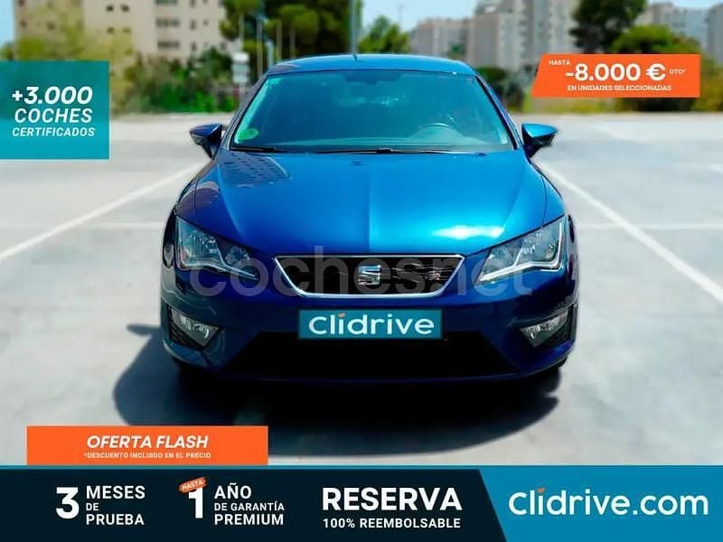 Azul Usado 2014 Seat Leon FR Berlina | 14.290 € (Buen precio) - Imagen 1/4