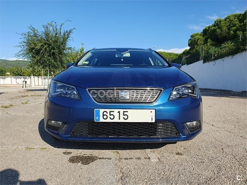 Azul Usado 2015 Seat Leon ST Ecomotive Familiar | 9400 € (Precio justo) - Imagen 1/4