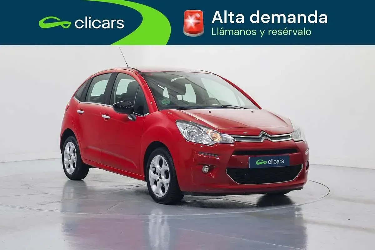 Usado Citroën C3 PureTech 82 CV (60 kW) 2016 Rojo Utilitario