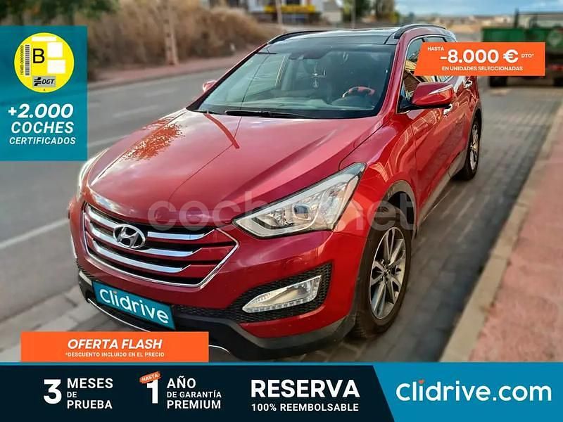 Granate Usado 2014 Hyundai Santa Fe Style SUV | 15.490 € (Buen precio) - Imagen 1/3