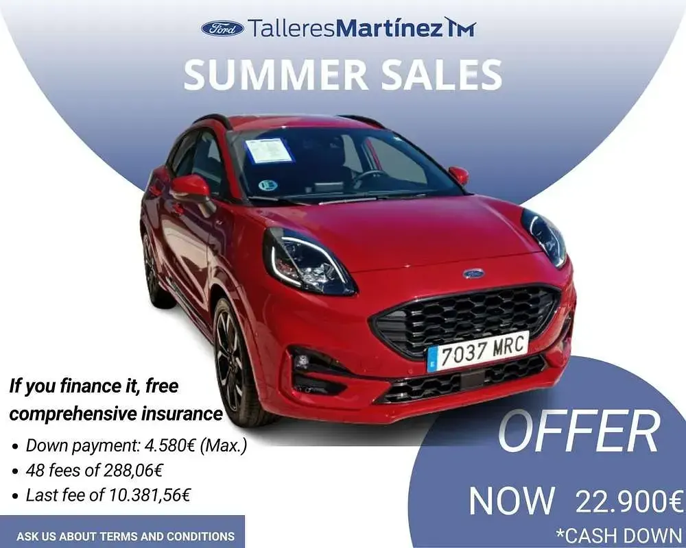 Usado Ford Puma ST-Line X 125 CV (91 kW) 2024 Rojo SUV