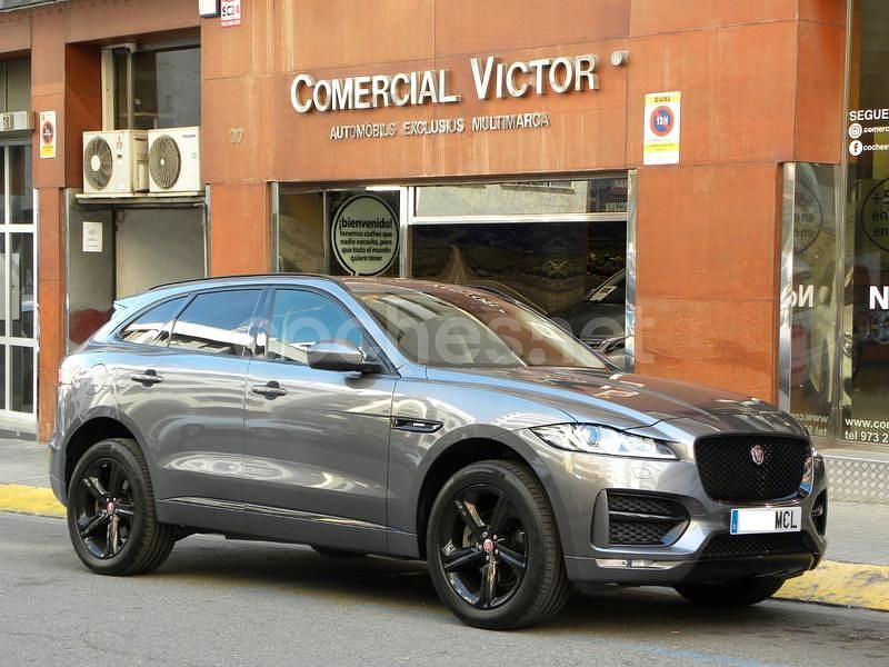 Gris / plata Usado 2017 Jaguar F-Pace R-Sport SUV | 22.900 € (Caro) - Imagen 1/4