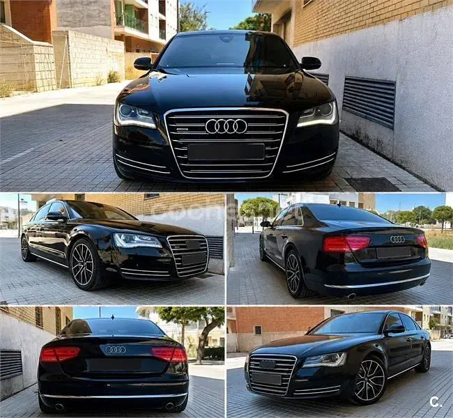 Usado Audi A8 250 CV (183 kW) 2012 Negro Berlina