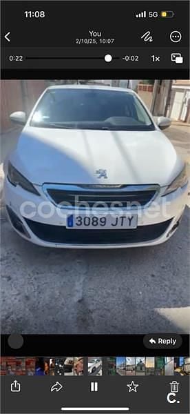 Blanco Usado 2016 Peugeot 308 Active Berlina | 6000 € (Buen precio) - Imagen 1/2