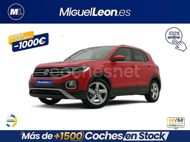 Rojo Usado 2021 VW T-Cross Sportline SUV | 17.985 € (Precio justo) - Imagen 1/3