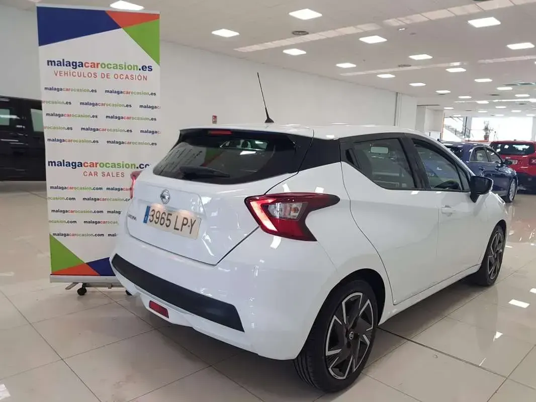 Usado Nissan Micra Acenta 92 CV (67 kW) 2021 Blanco Utilitario