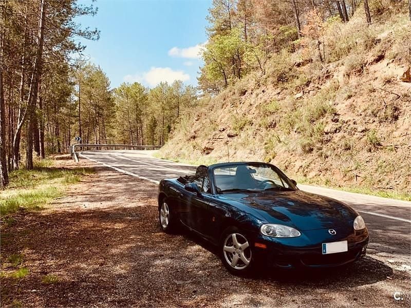 Azul Usado 2003 Mazda MX5 Active Descapotable | 10.000 € (Precio justo) - Imagen 1/4