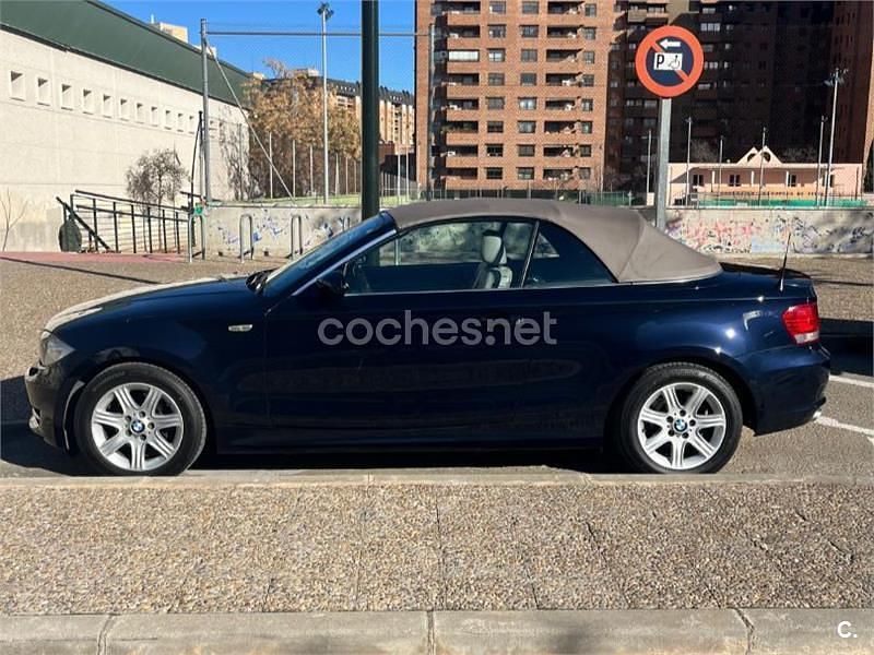 Azul Usado 2008 BMW 120 Cabriolet Descapotable | 10.900 € (Precio justo) - Imagen 1/4