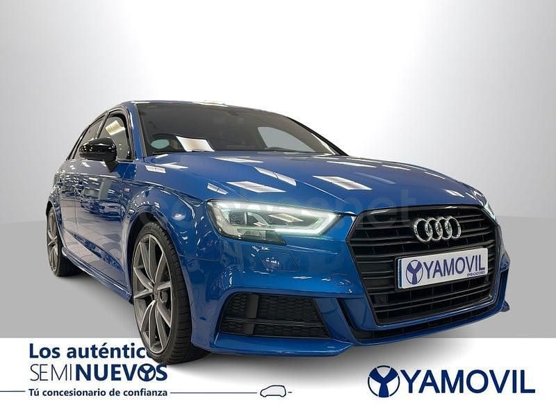 Usado Audi A3 S-Line 150 CV (110 kW) 2018 Azul Berlina