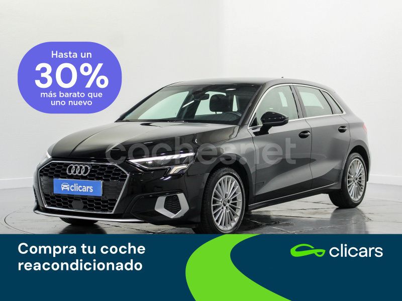 Negro Usado 2023 Audi A3 Sportback Advanced Plus Berlina | 28.990 € (Precio justo) - Imagen 1/4
