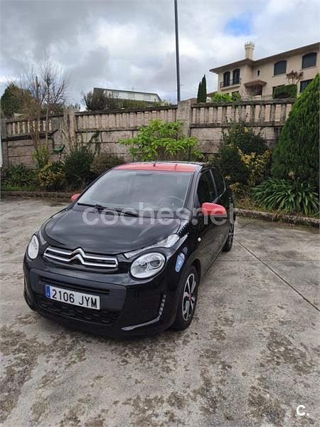 Usado Citroën C1 Feel 82 CV (60 kW) 2017 Negro Utilitario