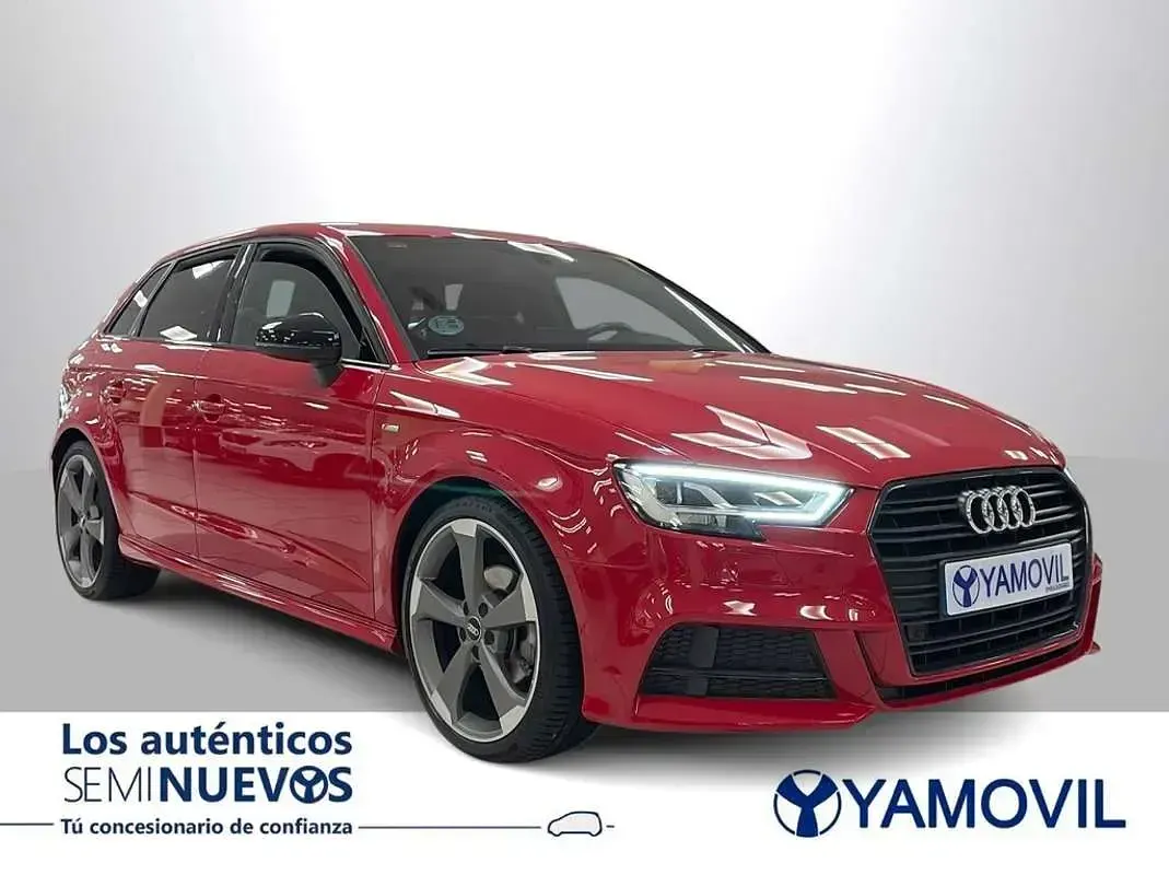 Usado Audi A3 Sportback S-Line 150 CV (110 kW) 2018 Rojo Utilitario