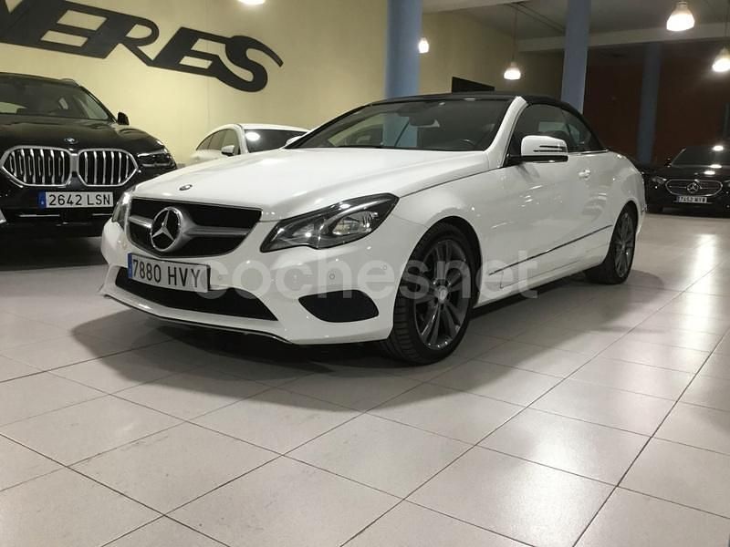Blanco Usado 2014 Mercedes E220 Descapotable | 22.900 € (Precio justo) - Imagen 1/4
