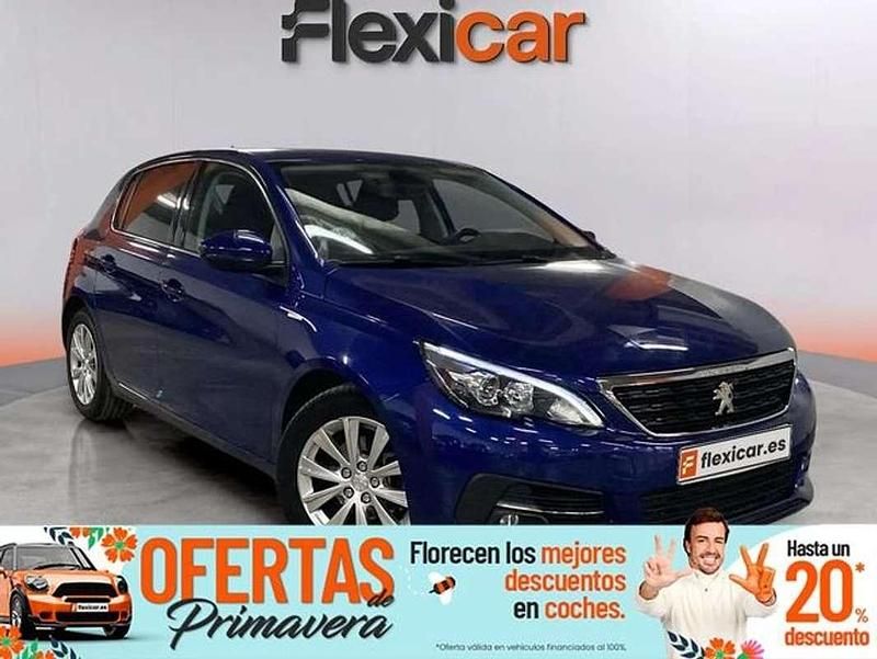 Usado Peugeot 308 Access 131 CV (96 kW) 2020 Azul Utilitario