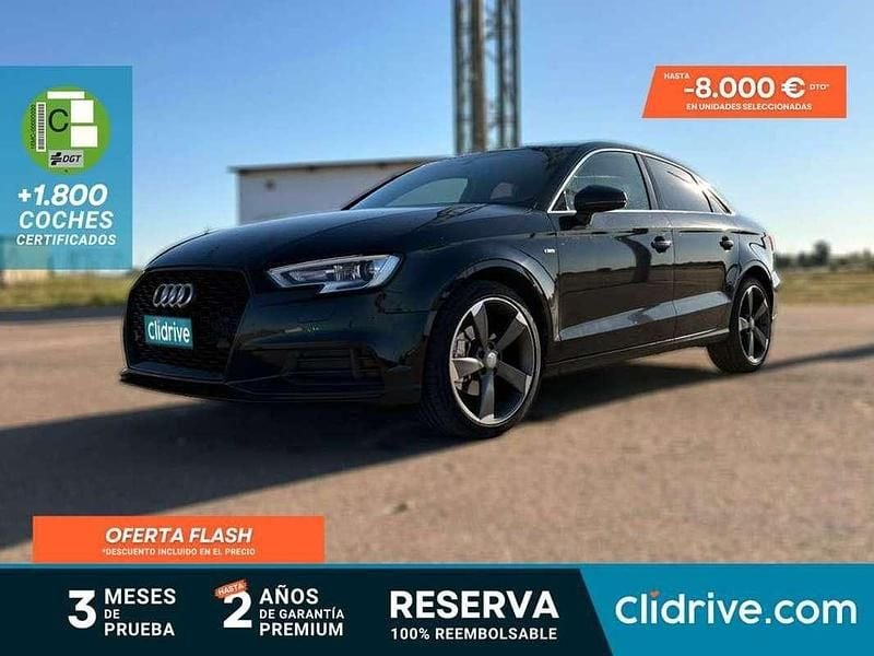 Usado Audi A3 S-Line 116 CV (85 kW) 2018 Negro Berlina